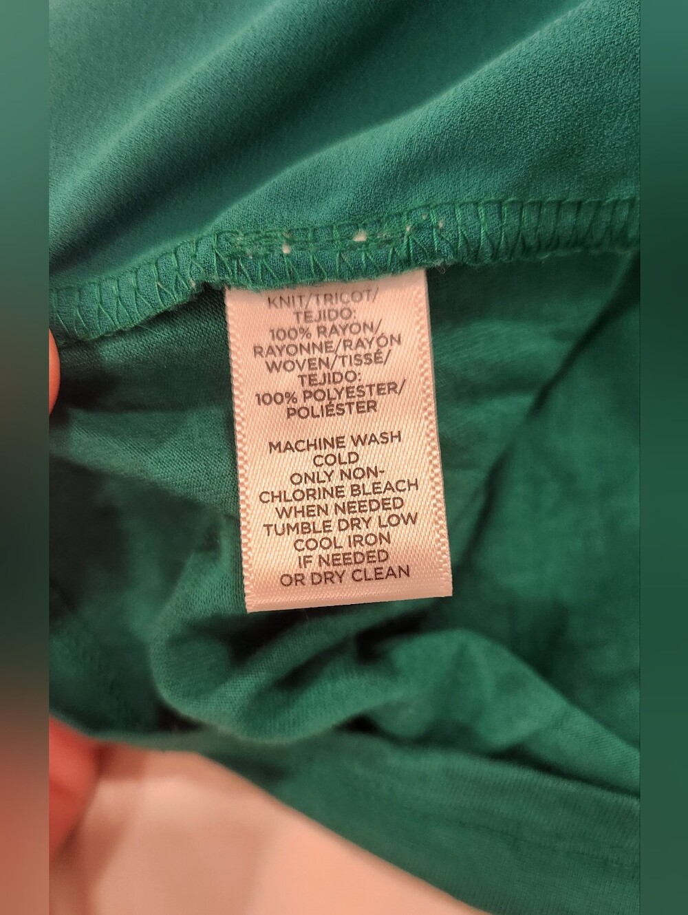 LOFT Bell Sleeve Emerald Green Blouse Size M - Picture 8 of 8